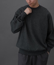 FORK&SPOON ボーダークルーネックニット