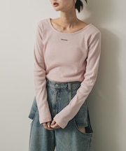 プレートツキバレエネックトップ