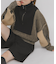 レイヤードハーフZIPニット