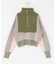 レイヤードハーフZIPニット
