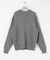 new basic　CASHMERE SILK MOULINE CREW-NECK KNIT