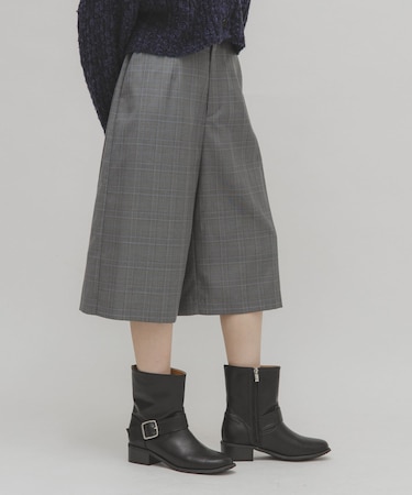チェックハーフパンツ