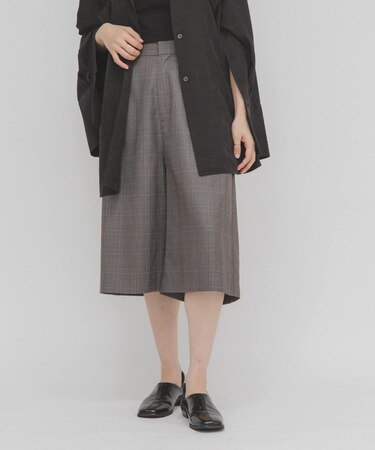 チェックハーフパンツ