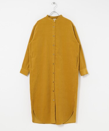 『WEB／一部店舗限定カラー』『UR TECH』コーデュロイシャツワンピース