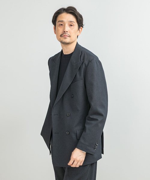 LIFE STYLE TAILOR ピンヘッドツイルストレッチWジャケット｜アーバン