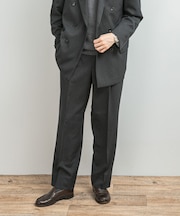 LIFE STYLE TAILOR ピンヘッドツイルストレッチ2タックパンツ