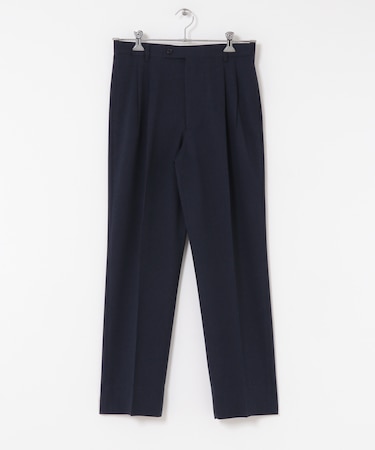 LIFE STYLE TAILOR　ピンヘッドツイルストレッチ2タックパンツ