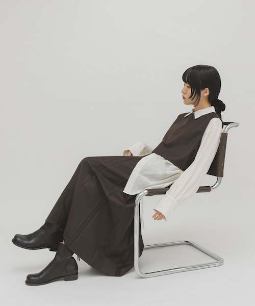 さくらページ　ワンピース+ハンドバッグ ガーリー系 リボン2WAYボストンバッグ （ハンドバッグ