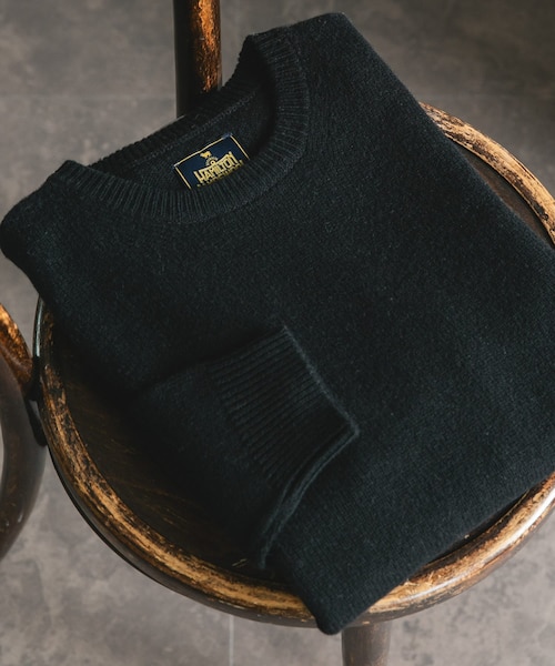 【美品】24AWハミルトンウールクルーネックニット かぐれ 24AW ハミルトンウールクルーネックニット