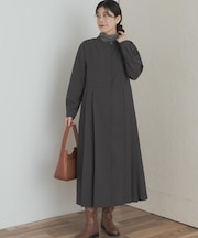 『一部WEB限定カラー』『UR TECH SMOOTHLUXE』サイドプリーツ切替ワンピース