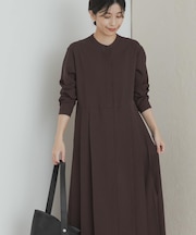 『一部WEB限定カラー』『UR TECH SMOOTHLUXE』サイドプリーツ切替ワンピース
