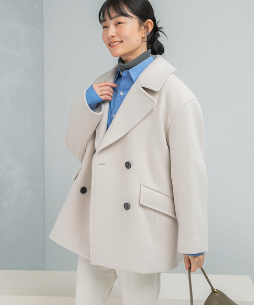 size SHORTあり］＜1_OF MINE＞W ピーコート｜グリーンレーベル