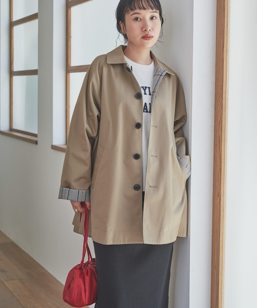 アーバンリサーチドアーズ　リバーシブルステンカラーコート URBAN RESEARCH DOORS（アーバンリサーチドアーズ）の