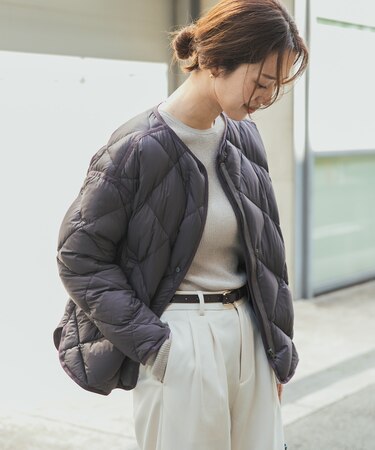 『一部WEB限定カラー』ライトダウンキルトショートブルゾン