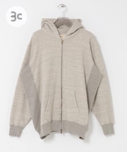 UNDYED SWEAT F／Z PARKA