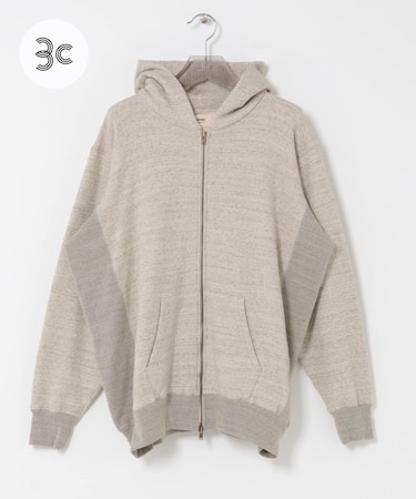 UNDYED SWEAT F／Z PARKA