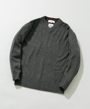 『XLサイズあり』ハミルトンラムズウールVネックニット