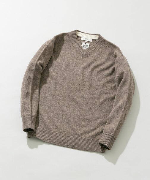 『XLサイズあり』ハミルトンラムズウールVネックニット