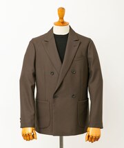 LIFE STYLE TAILOR　ウールライクツイルコンフォータブル Wジャケット