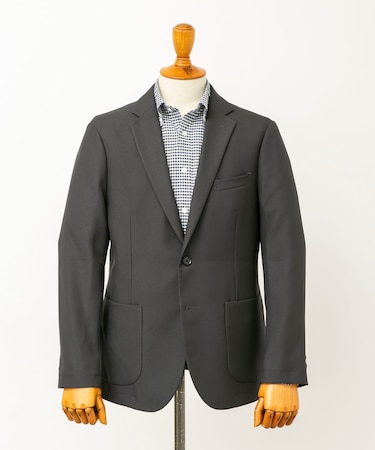 LIFE STYLE TAILOR ウールライクツイルコンフォータブルジャケット