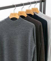 LIFE STYLE TAILOR マシンウォッシャブルハイゲージモックニット