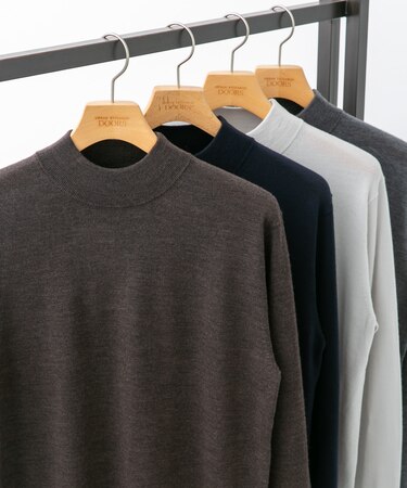 LIFE STYLE TAILOR マシンウォッシャブルハイゲージモックニット