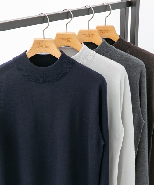 LIFE STYLE TAILOR マシンウォッシャブルハイゲージモックニット