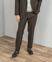 LIFE STYLE TAILOR　ウールライクツイルコンフォータブルパンツ