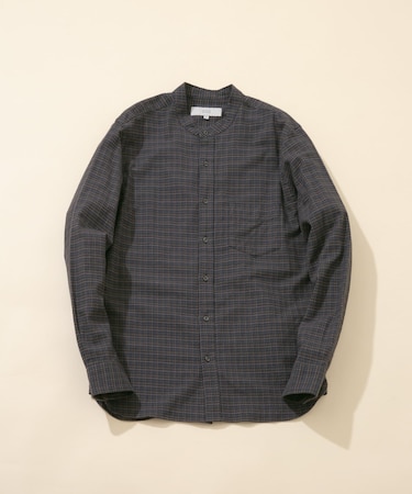 『抗菌 ／ 防臭』『XXLサイズあり』ハイパフォーマンスフランネルバンドカラーシャツ