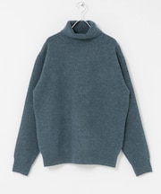 ブークレストレッチタートルニット