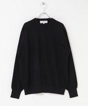 コットンカシミヤクルーネックニット