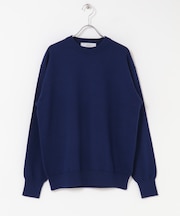 コットンカシミヤクルーネックニット