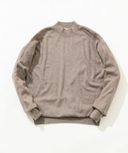 コットンカシミヤモックネックニット