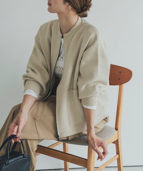 ニットZIPブルゾン｜アーバンリサーチの通販｜&mall（アンドモール