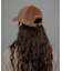 ベロアタッチバックロゴCAP