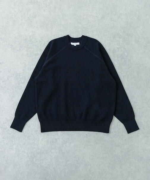 綿カシミヤスウェットニット