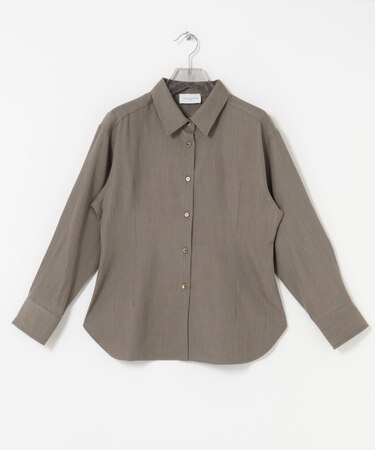 new basic　WOOL TWILL SHAPE SHIRTS