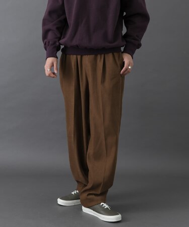 FORK&SPOON　スウェードライクパンツ