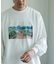 Grow Organic フォトプリントロングスリーブTシャツ