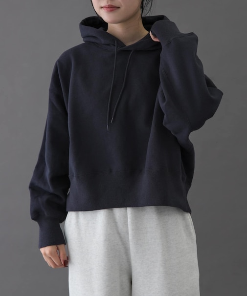 FORK&SPOON　リサイクル裏毛クロップドフーディー