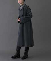 FORK&SPOON　セーラーカラーニットワンピース