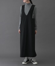 FORK&SPOON　ウールライクジャンパースカート