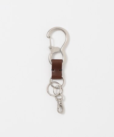 コンビレザーカラビナキーリング