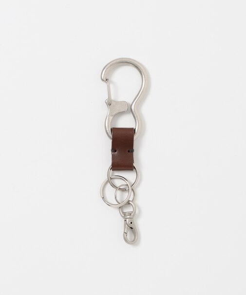 コンビレザーカラビナキーリング