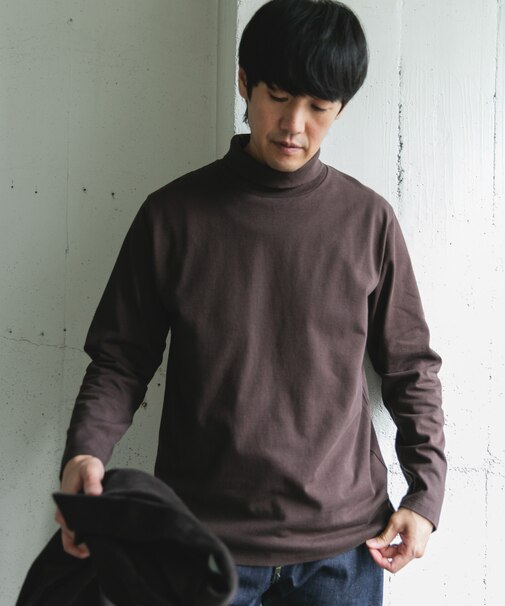 Grow Organic タートルネックTシャツ