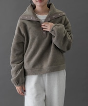 FORK&SPOON　スナップタートルフリースプルオーバー