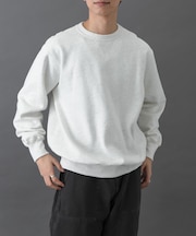 FORK&SPOON　リサイクルコットン裏毛クルーネックスウェット