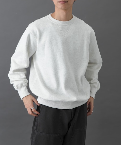 FORK&SPOON　リサイクルコットン裏毛クルーネックスウェット