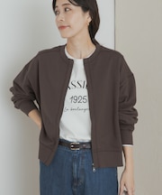 『WEB/一部店舗限定カラー』コットンスウェットZIPカーディガン