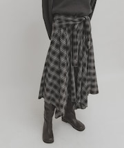 ノットデザインチェックスカート